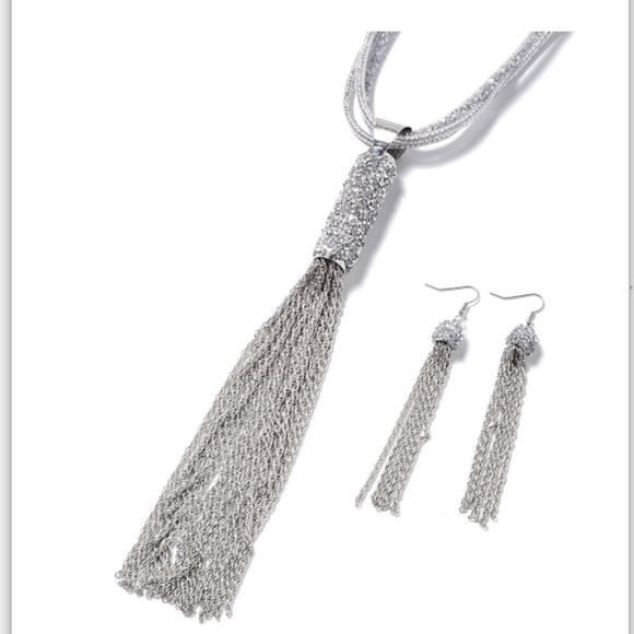 Stardust Concept Jewelry - White Chroma Necklace and Earrings Set